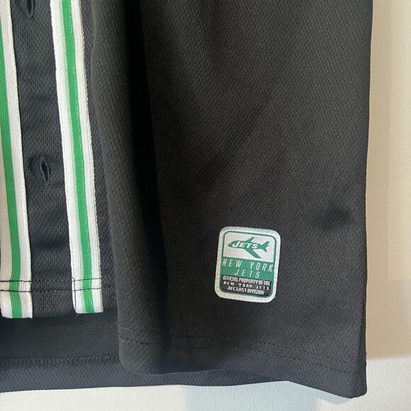 NWT New York Jets NYJ Throwback Vintage Baseball Style Shirt - Picture 4 of 5